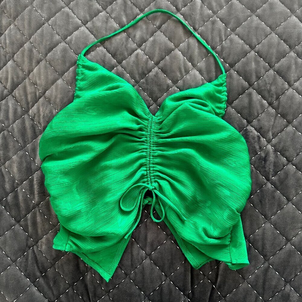 Sky to Moon Halter Top in Green